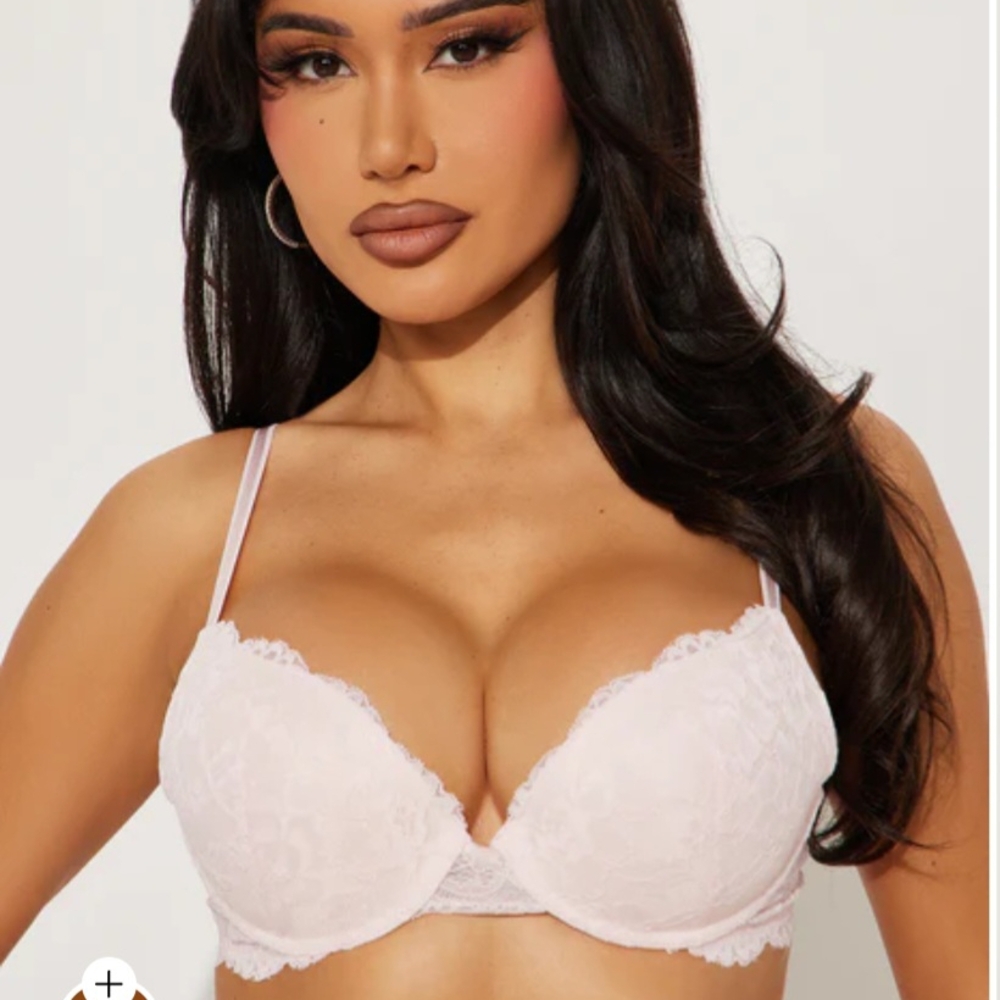 2 For 25$ Fashion Nova Lace Push Up Bra-Blush